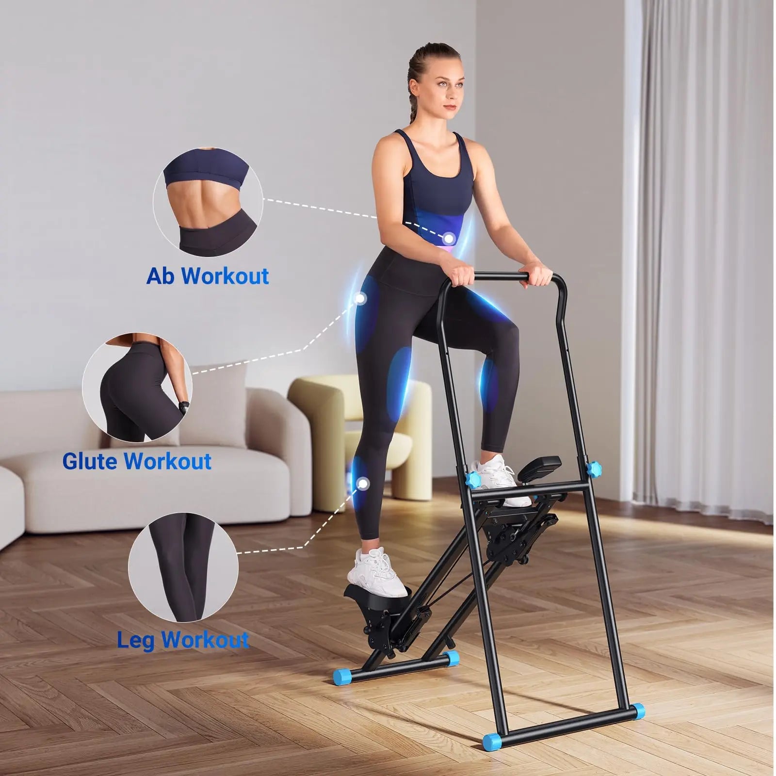 Foldable Home-Gym Vertical Stair Climber