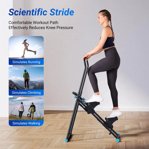 Zusammenklappbarer vertikaler Treppensteiger für das Heim-Fitnessstudio