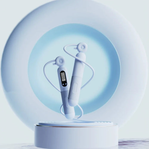 Springseil mit verstellbarem Kalorienzähler – Kaloriensparend für Fitness, Training und Gewichtsabnahme – Stahlseil für Heimtraining