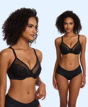 Lifting-BHs aus Spitze für Damen, transparent, Balconette-Schnitt, volle Abdeckung, Bügel, ungefüttert, Alltags-BHs, Dessous