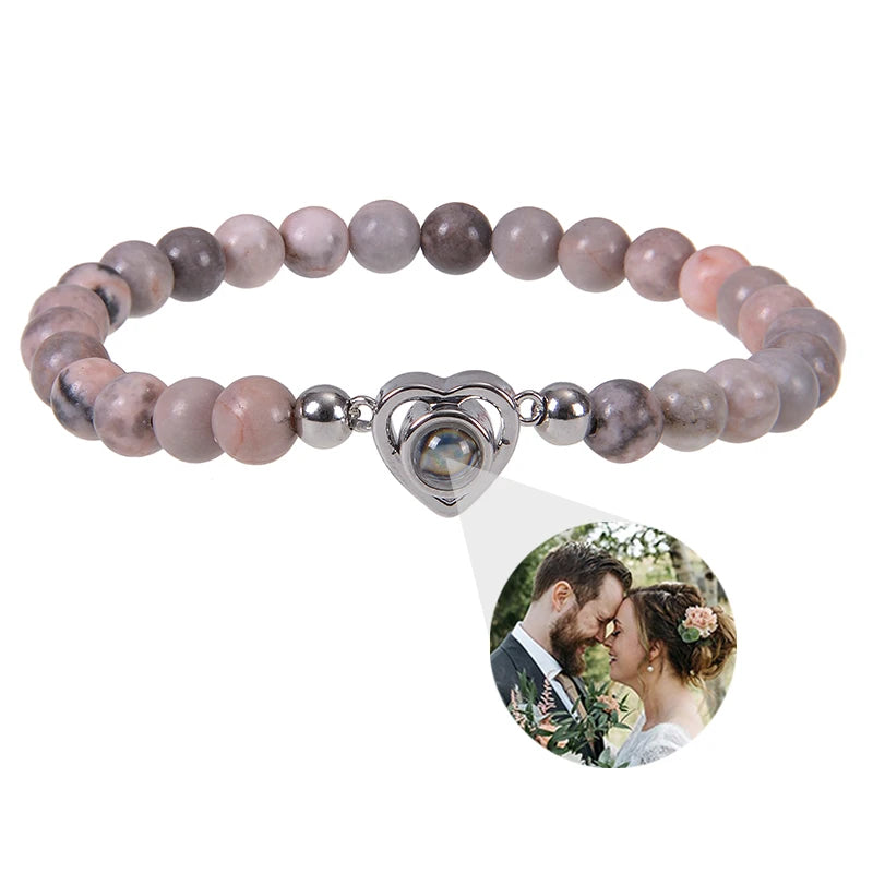 Personalized Circle Photo Bracelet