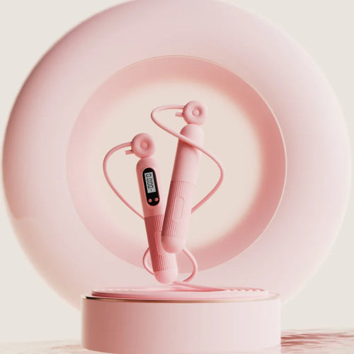 Springseil mit verstellbarem Kalorienzähler – Kaloriensparend für Fitness, Training und Gewichtsabnahme – Stahlseil für Heimtraining