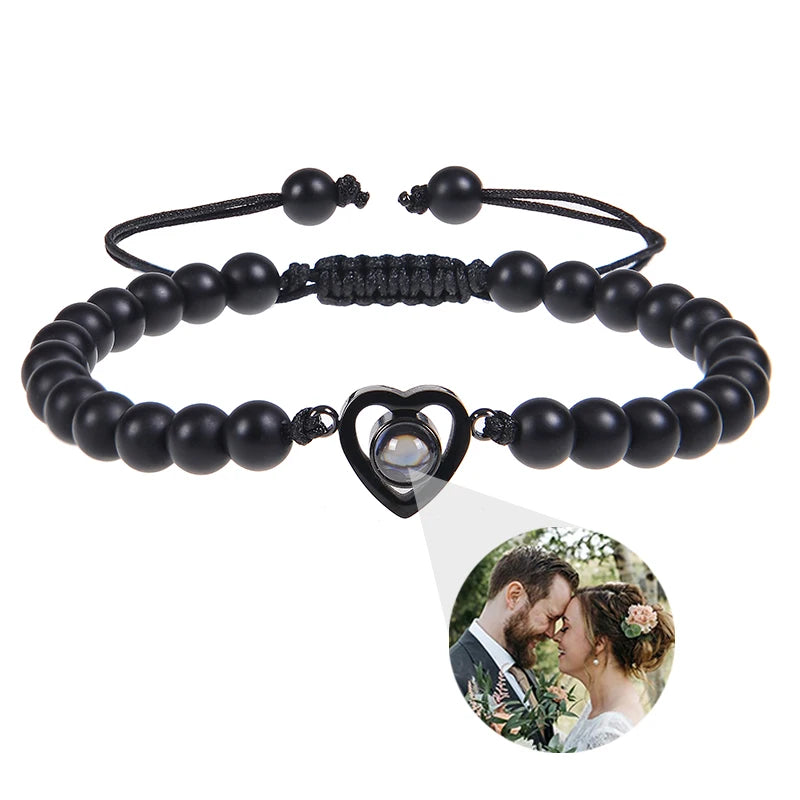 Personalized Circle Photo Bracelet