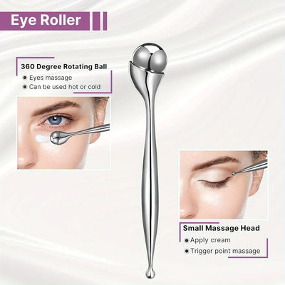 Neuester Ganzkörperroller aus Edelstahl, Eisroller, Beauty-Stick, Gesichts- und Augenmassagegerät, Straffungs- und Lifting-Massagegerät