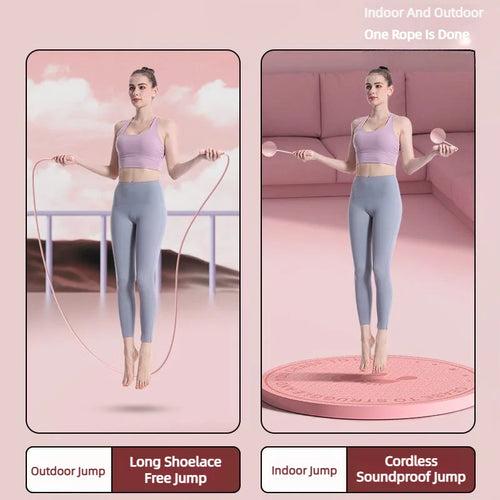 Springseil mit verstellbarem Kalorienzähler – Kaloriensparend für Fitness, Training und Gewichtsabnahme – Stahlseil für Heimtraining