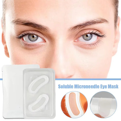 1 Paar Mikronadel-Augenpads mit Kollagen für intensive Feuchtigkeitspflege, um Krähenfüße und geschwollene Augen zu glätten