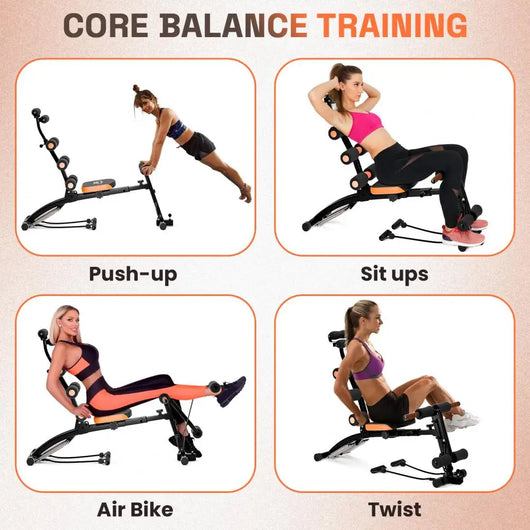 Bauchmuskelbank für das Heim-Fitnessstudio, multifunktionale, verstellbare Bauchmuskel-Crunch-Maschine, Bauchmuskeltrainingsgerät für das Ganzkörpertraining
