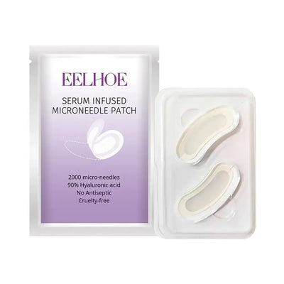 1 Paar Mikronadel-Augenpads mit Kollagen für intensive Feuchtigkeitspflege, um Krähenfüße und geschwollene Augen zu glätten
