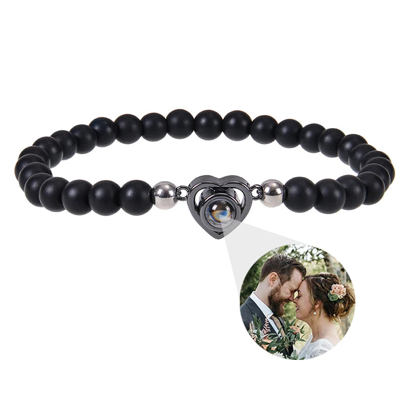 Personalized Circle Photo Bracelet