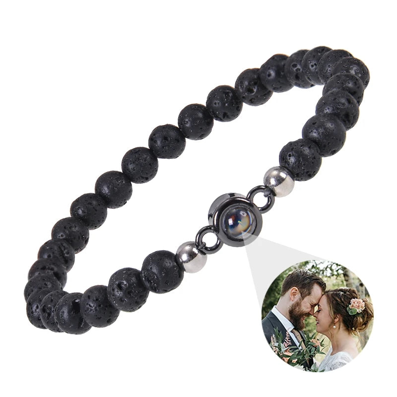 Personalized Circle Photo Bracelet