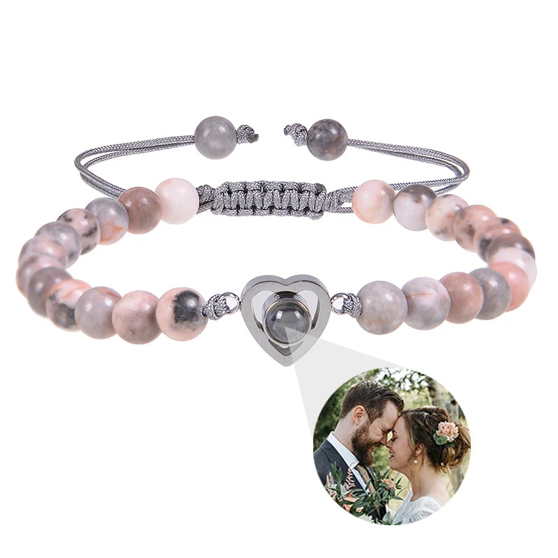Personalized Circle Photo Bracelet