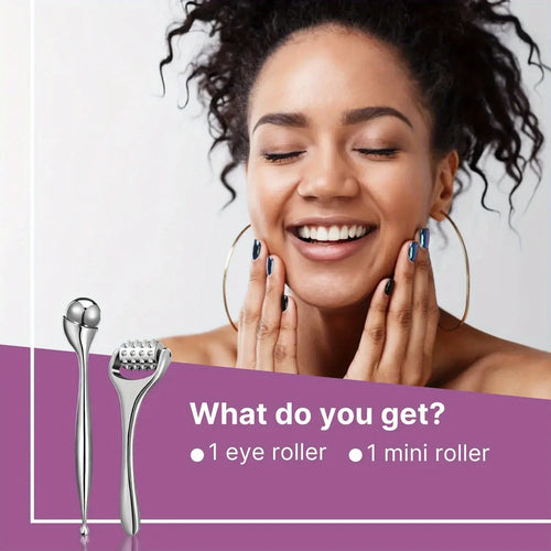 Neuester Ganzkörperroller aus Edelstahl, Eisroller, Beauty-Stick, Gesichts- und Augenmassagegerät, Straffungs- und Lifting-Massagegerät
