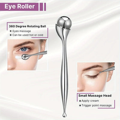 Neuester Ganzkörperroller aus Edelstahl, Eisroller, Beauty-Stick, Gesichts- und Augenmassagegerät, Straffungs- und Lifting-Massagegerät