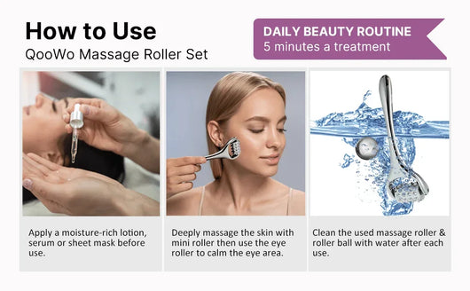Neuester Ganzkörperroller aus Edelstahl, Eisroller, Beauty-Stick, Gesichts- und Augenmassagegerät, Straffungs- und Lifting-Massagegerät