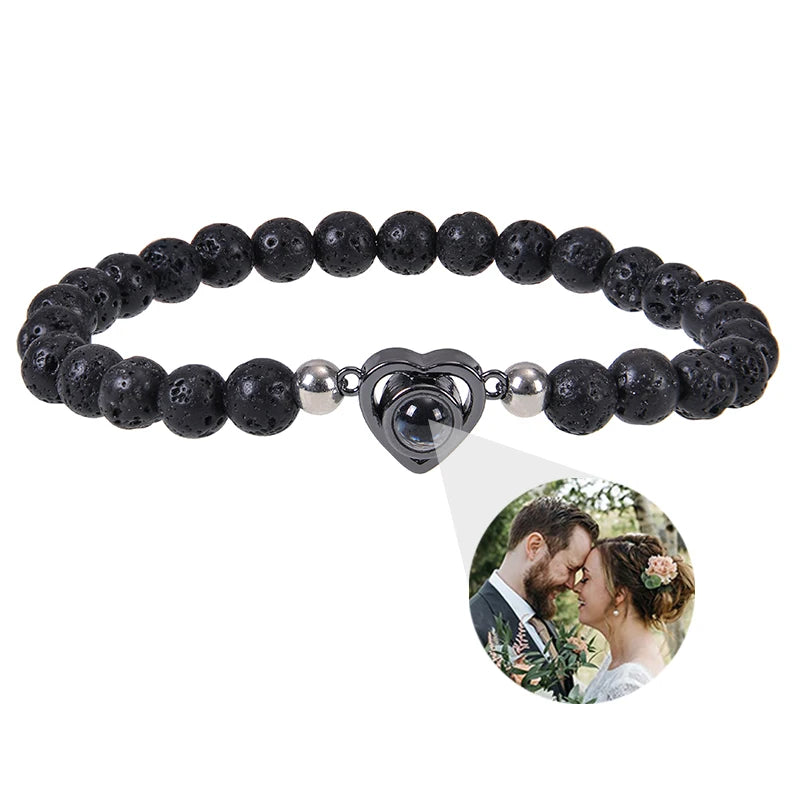 Personalized Circle Photo Bracelet
