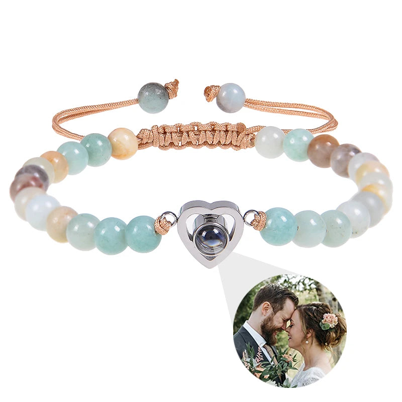 Personalized Circle Photo Bracelet