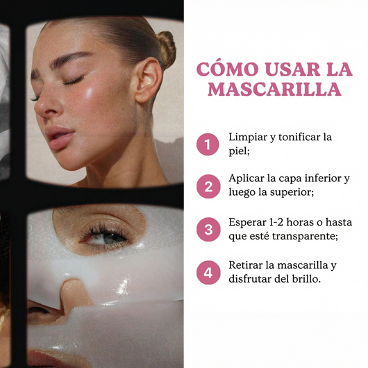 Bio-Collagen Real Deep Mask Nahrungsergänzungsmittel, Kollagen, Feuchtigkeitsspendende Hydrogelmaske für die Nacht, Verbessert die Elastizität, Porenverfeinernd, Straffend